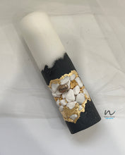 Load image into Gallery viewer, stone candles, cementcandles, decorcandles, luxuarycandles, designercandles, pillarluxurycandles,homedecor,giftsforher,housewarminggifts