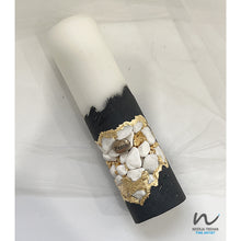 Load image into Gallery viewer, candles, handmade candle, charcoal candle, perfect gifts, concrete candle, pebb;e candle, home decor canada, living room decor, modern farmhouse decor canada