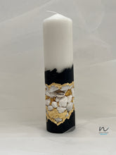 Load image into Gallery viewer, stone candles, cementcandles, decorcandles, luxuarycandles, designercandles, pillarluxurycandles,homedecor,giftsforher,housewarminggifts