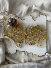 Load image into Gallery viewer, White and Gold Leaf Resin Coasters (set of 4) - neerjatrehan.com