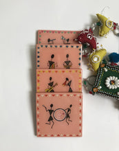 Load image into Gallery viewer, Warli Resin Wooden Coasters (set of 4) - neerjatrehan.com