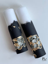 Load image into Gallery viewer, Black &amp; Gold Candles