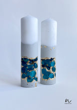Load image into Gallery viewer, Turquoise Pebble Candles
