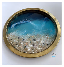 Load image into Gallery viewer, Metal Resin Beach Tray (15 inch) - neerjatrehan.com