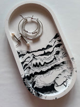 Load image into Gallery viewer, Beige and Black Trinket Tray - neerjatrehan.com