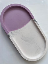 Load image into Gallery viewer, Lavender and beige Trinket Tray - neerjatrehan.com