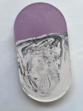 Load image into Gallery viewer, Lavender and beige Trinket Tray - neerjatrehan.com