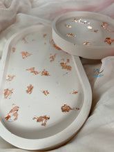 Load image into Gallery viewer, Misty Rose Oval and round Trinket Tray - neerjatrehan.com