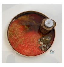 Load image into Gallery viewer, Resin Wooden Tray (23cm) - neerjatrehan.com