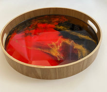 Load image into Gallery viewer, Bamboo Resin Tray (34.5 cm) - neerjatrehan.com