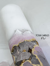 Load image into Gallery viewer, Rose Quartz Concrete Candle