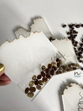 Load image into Gallery viewer, Resin Coasters with real coffee beans - neerjatrehan.com