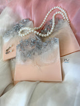 Load image into Gallery viewer, Peach and Silver Leaf Resin Coasters - neerjatrehan.com